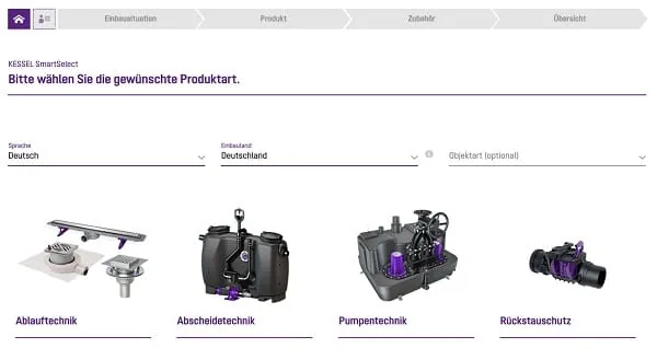 Mit der kundenorientierten Adaption seines Planungstools SmartSelect f&uuml;r Pumpentechnik treibt Kessel die Weiterentwicklung seiner digitalen Planungsassistenten weiter voran.