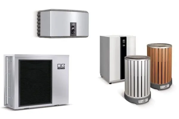 drei verschiedene Wärmepumpenmodelle von Remko