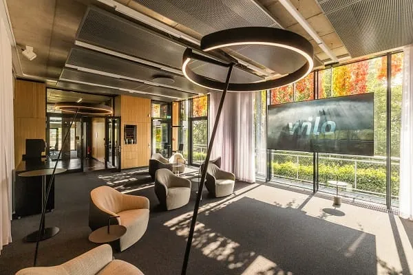 Zahlreiche moderne Besprechungsräume stehen in Wilos neuem Marktpartnerbegegnungszentrum zur Verfügung.