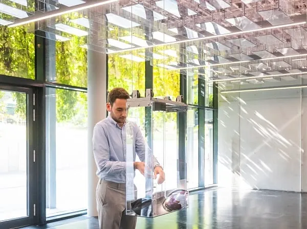 Die Garderobe im Souterrain des Gebäudes erinnert an Waschkauen in Bergwerken und damit an die Wurzeln der 1872 gegründeten Wilo-Gruppe.