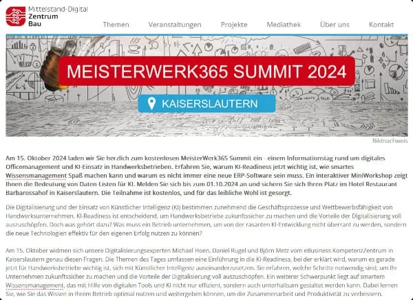 MeisterWerk365 Summit