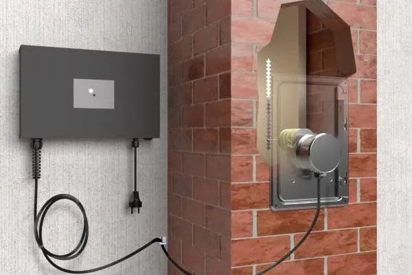 Einbausituation Feinstaubabscheider Airjet 1 Ceramic in Leichtbauschornstein