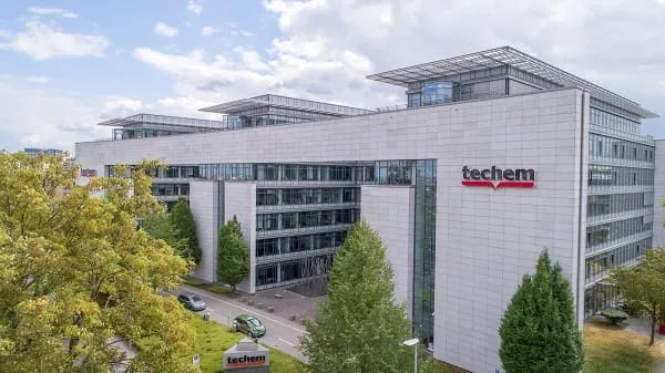 Die Techem-Firmenzentrale in Eschborn. Die Investoren TPG und GIC haben die Techem Gruppe f&uuml;r einen Gesamtbetrag von 6,7 Mrd. Euro &uuml;bernommen.