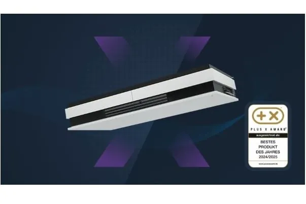 Bestes Produkt des Jahres: Das innovative 3-in-1 L&uuml;ftungsger&auml;t Duplex Vent X ist das erste dezentrale L&uuml;ftungsger&auml;t mit integrierter W&auml;rmepumpe auf dem deutschen Markt.