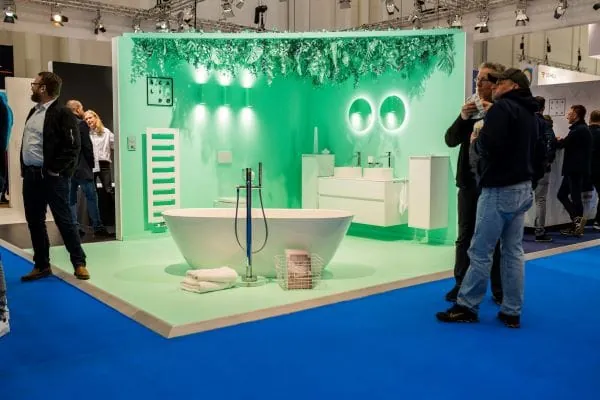 Trendige Innovationen mit Blick auf die Badezimmergestaltung finden die Besuchenden in der Halle B6.