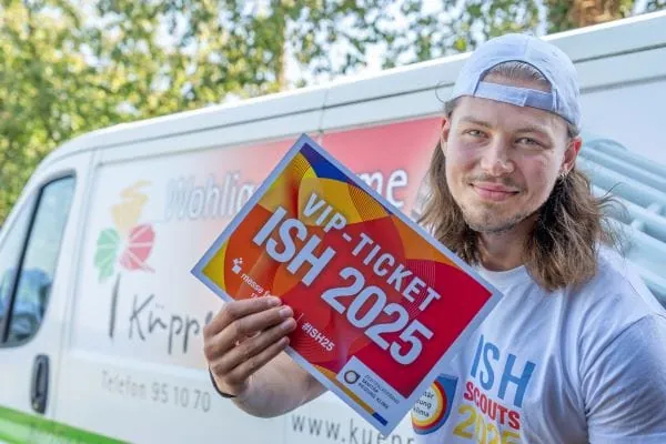 ISH-Scout mit VIP-Ticket.