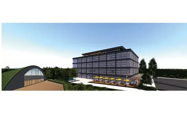 So sieht die neue Heimat des GT Hub aus, die gerade am Allg&auml;u Airport entsteht.