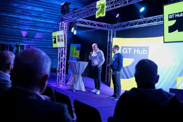Die Initiatoren des GT Hubs, Andreas M&uuml;ller (Gesch&auml;ftsf&uuml;hrer) und Markus Schmidt (Aufsichtsratsvorsitzender) der Alois M&uuml;ller Guppe.