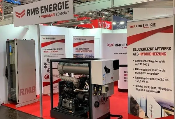 RMB/Energie-Messestand mit BHKW neoTower