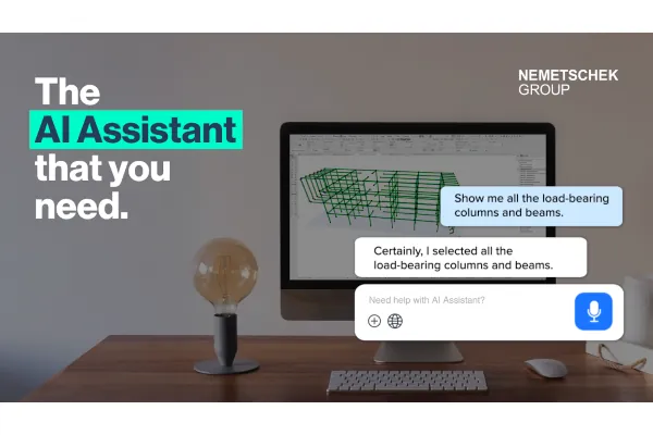 Der AI Assistant ist ein wichtiger Bestandteil der KI-Strategie der Nemetschek Group.