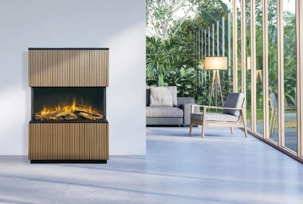 Fast wie ein Holzfeuer: ­Elektrokamin von Wodtke