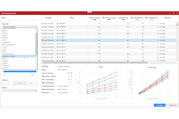 Software WP-Berater zur Beratung und Auslegung von W&auml;rmepumpen.