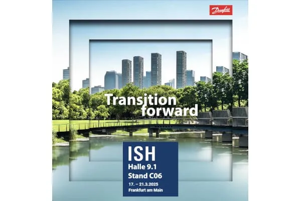 Unter dem Motto &bdquo;Transition forward&ldquo; zeigt Danfoss auf der ISH L&ouml;sungen, die die Eeffizienz von W&auml;rmesystemen steigern.