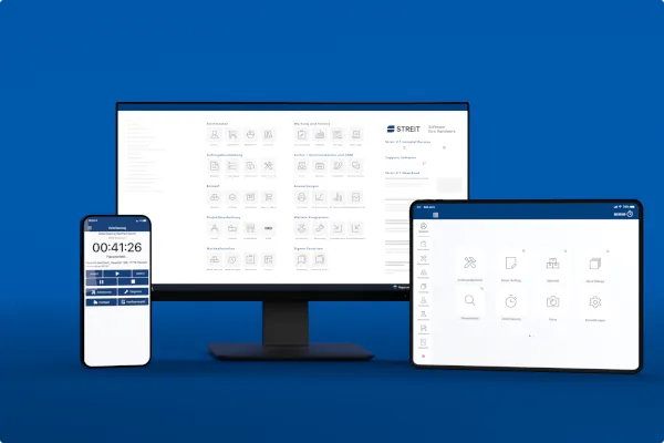Eine vollumfängliche Digitalisierung im SHK-Handwerk gelingt mit der Software Streit, einer Komplettlösung für SHK-Betriebe einschließlich den passenden Apps in Kombination mit individueller und persönlicher Betreuung und Beratung.