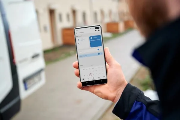 Das Dashboard in der Smartphone-Ansicht der pds Mitarbeiter App.