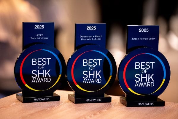 Das SHK-Fachmedium Si verlieh zum 27. Mal den „Best of SHK Award für das Handwerk“.