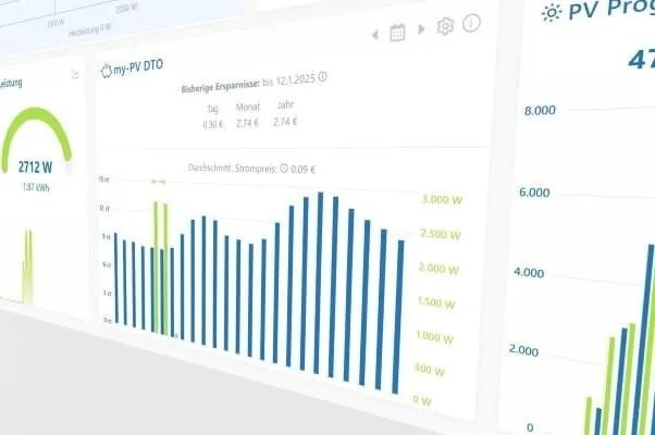 Screenshot Software My-PV dynamische Stromtarife