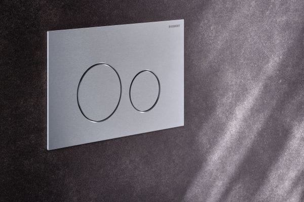 Mit ihrem minimalistischen Design und den hochwertigen Materialien ist die Sigma40 von Geberit eine attraktive Option für hohe Ansprüchen an Design und Funktion.