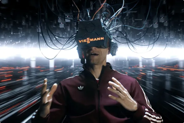 Bei der Produktion des Videos wurden auch spektakul&auml;re AI-Sequenzen vor dem Greenscreen erstellt.