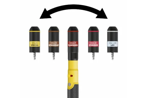 Leckagedetektor Rems Detect GS4 mit Wechselsensoren.
