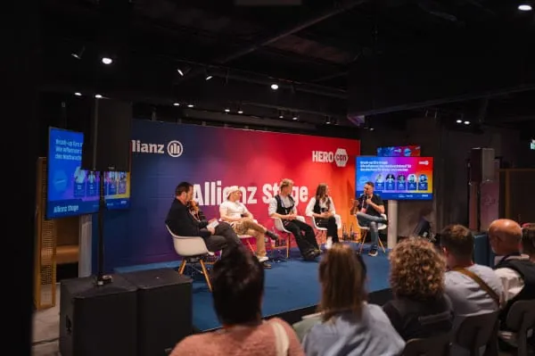 Auf der Allianz Stage diskutierten die Influencer Sandra Hunke, Jule Rombey, Ben Berger, Fiete Holzbock und Christian Kasijc in einem viel beachteten Panel unter der Moderation von Patrick Neumann (Chefredakteur des handwerk magazin), wie Social Media das Image des Handwerks ver&auml;ndern und den Beruf f&uuml;r junge Menschen wieder attraktiv machen kann.