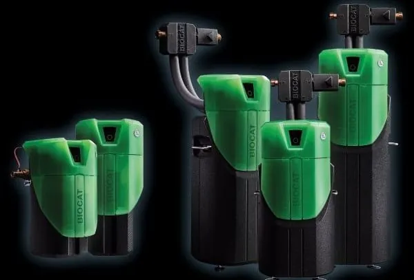 5 Kalkschutzger&auml;te der Biocat-Serie im gr&uuml;n-schwarzen Geh&auml;use