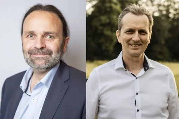 Karl Boerner, Managing Director, Central Europe, Carrier Climate Solutions Europe Commercial, und Daniel Blaich, Gr&uuml;nder und Gesch&auml;ftsf&uuml;hrer von Blaich Automation (v. l.). 