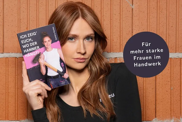 Handwerker-Influencerin Sandra Hunke will mit &shy;ihrem neuen Buch junge Menschen inspirieren, ihre Tr&auml;ume zu verwirklichen &ndash; unabh&auml;ngig von negativen Stimmen und Vorurteilen.