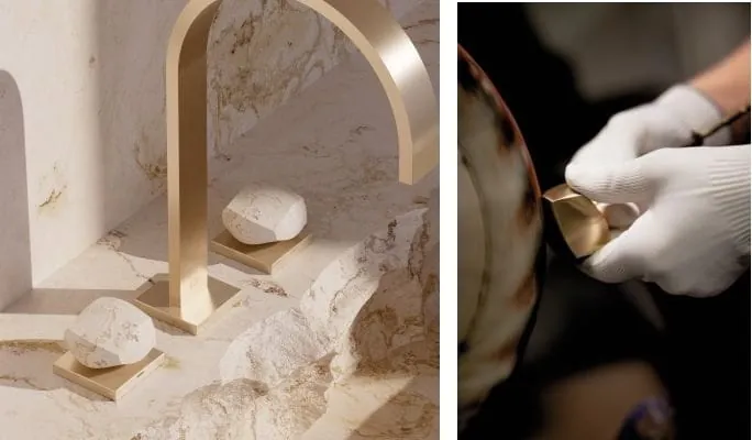 Die urspr&uuml;ngliche Kraft rohen Gesteins neu interpretiert: Mit &bdquo;The Rock&ldquo; lanciert der Armaturenhersteller Dornbracht seine erste Atelier Edition