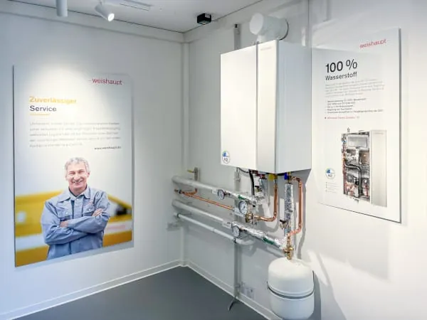 Das 100-%-H2-Brernnwertger&auml;t Thermo Condens im Projekt H2HoWi.