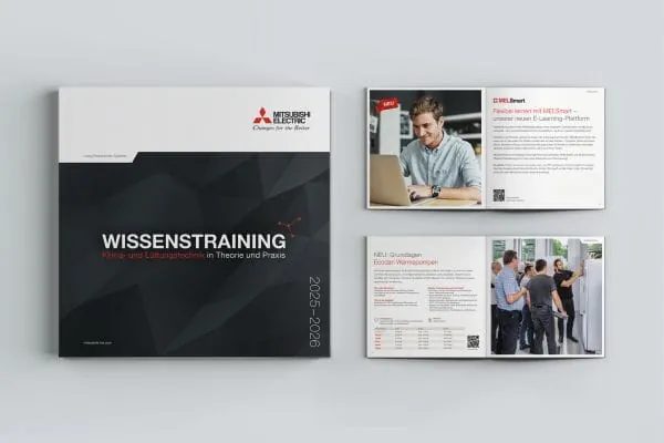 Das umfassendste Trainingsangebot der Branche: Mit dem neuen Schulungsprogramm bringt Mitsubishi Electric Einsteiger und Experten auf den aktuellsten Stand der Klima- und L&uuml;ftungstechnik.