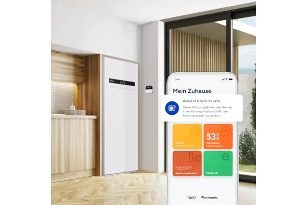 tado&deg; und Panasonic haben im Rahmen der Messe IFA in Berlin zwei weitere Funktionen vorgestellt, die den Betrieb von W&auml;rmepumpen kosteng&uuml;nstiger, langlebiger und einfacher machen: Aquarea Sync und der hydraulische Abgleich.