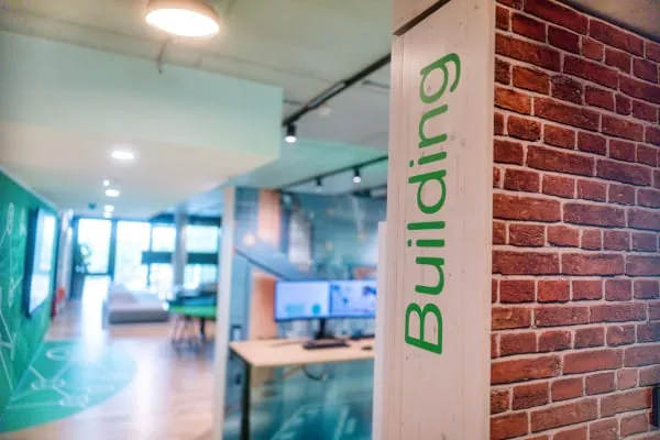 Lösungswelt „Building“ im Innovation Hub.