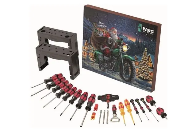 Auch der Weihnachtsmann freut sich stets auf den Wera Adventskalender.