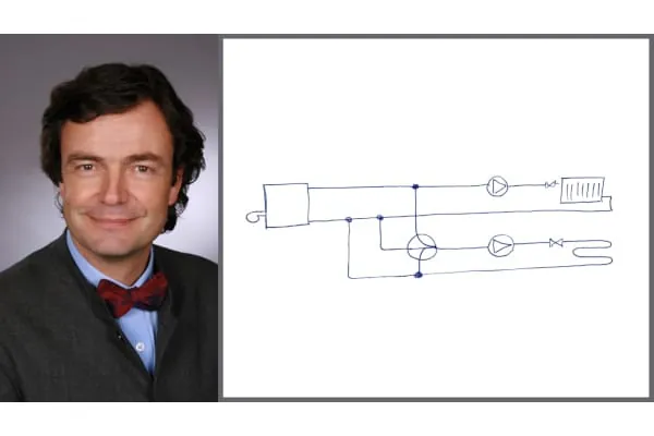 Die patentierte Idee des urspr&uuml;nglichen rendeMIX entsprang einer einfachen Skizze von Dipl.-Ing. Hans-Georg Baunach, hier nachempfunden.