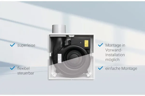 Das Einzelentlüftungsgerät SimplAir-EC wird in zwei Gerätevarianten angeboten.