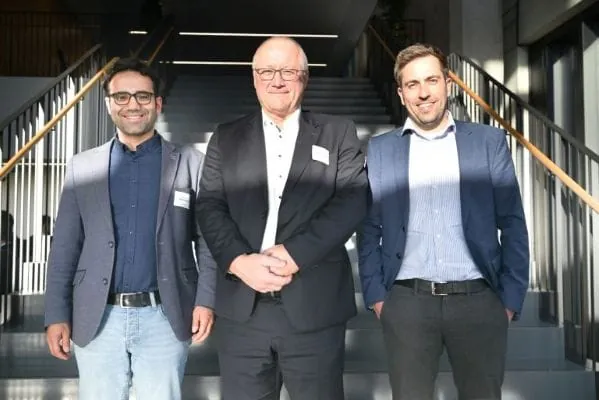 Geballte Kompetenz für Perowskit-Solarzellen: Die wissenschaftlichen Projektleiter Prof. Dr. Michael Saliba (ipv), Prof. Dr. Michael Powalla (ZSW) und Prof. Dr. Ulrich Paetzold (LIT/KIT). (v. l.)