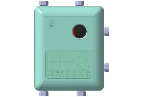 HSS-Hybrid-Box-mit Wärmedämm-Gehäuse, mintgrün mit Logo