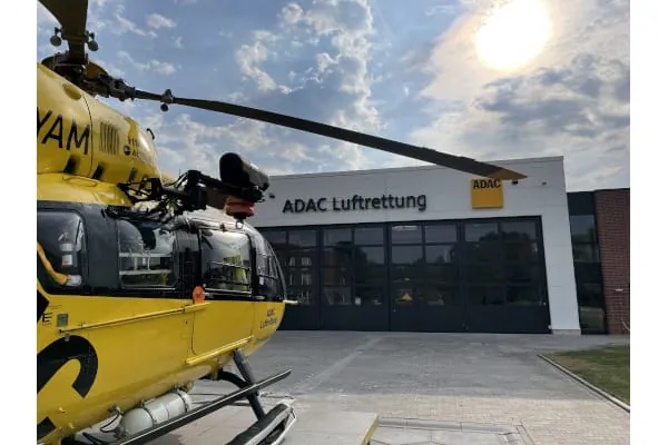 ... der Neubau der ADAC Luftrettungsstation Sanderbusch.