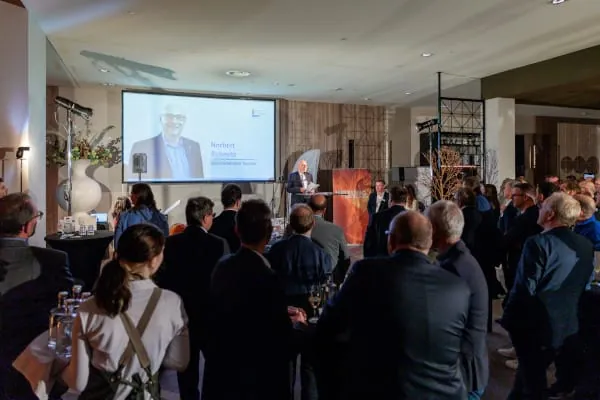 Ein emotionaler H&ouml;hepunkt des Abends war die Verabschiedung von Norbert Schmitz, Technischer Gesch&auml;ftsf&uuml;hrer.