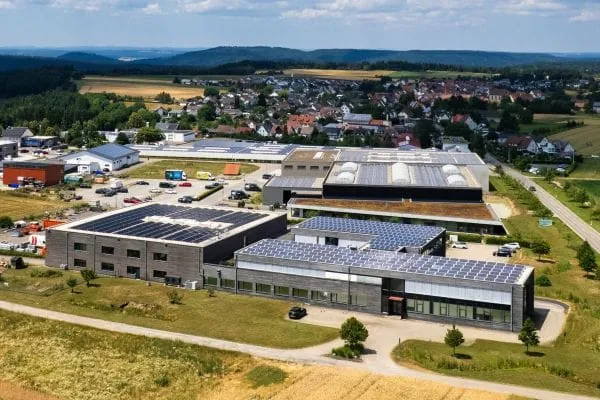 Drohnenbild Preuhs-Campus in Geislingen-Binsdorf