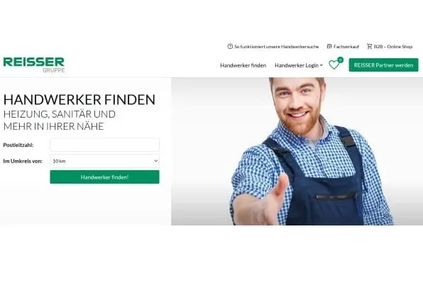 Webseite Handwerker finden