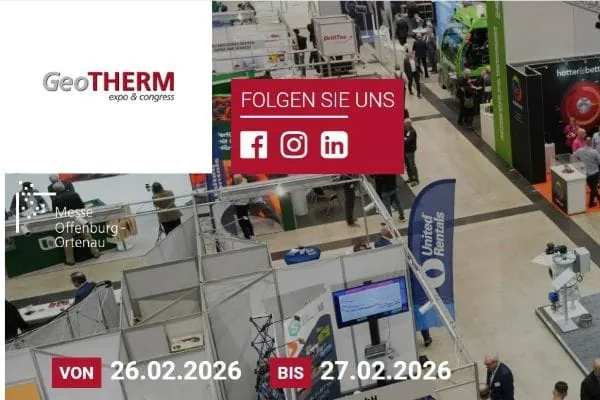 Die Weltleitmesse f&uuml;r Geothermie &ouml;ffnet erneut am 26. und 27. Februar in Offenburg ihre Pforten.