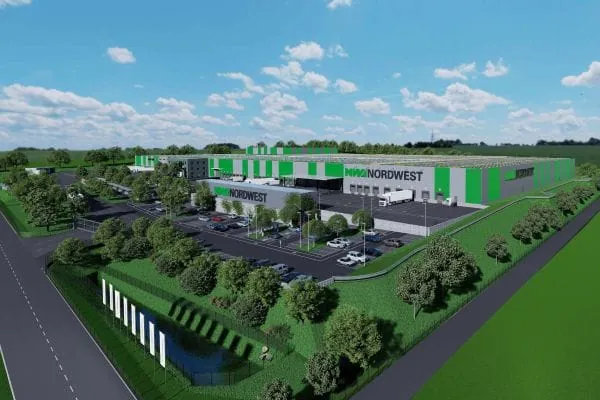 So wird das neue Logistikzentrum in Alsfeld aussehen, wenn alles fertig ist.