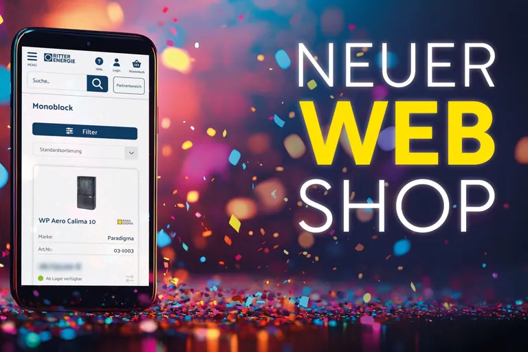 Einfacher und &uuml;bersichtlicher auf allen Endger&auml;ten: Der neue Webshop von Ritter Energie wurde komplett &uuml;berarbeitet. Zum Neustart gibt es bis Ende Februar drei Prozent Extra-Rabatt auf alle Bestellungen. 
