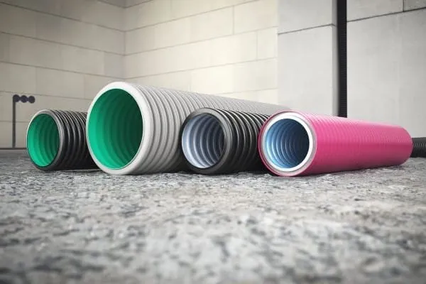 Umweltfreundliche Kunststoff-Leerrohre f&uuml;r Elektroinstallation