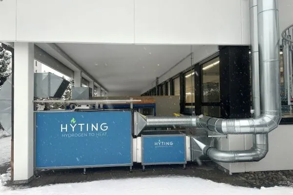 Wasserstoff-Luftheizsystem Kundenanlage in Offenbach