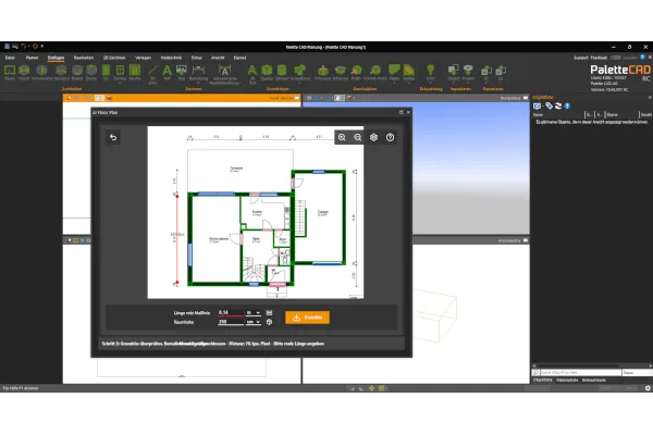 Per Prompt macht AI Magic Touch aus der fertigen Planung eine eindrucksvolle Pr&auml;sentation.