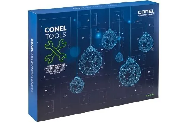 Gro&szlig;e Spenden f&uuml;r gro&szlig;artige Einrichtungen: Seit f&uuml;nf Jahren sorgt Conel mit seinem Adventskalender f&uuml;r ein vorweihnachtliches Werkzeug-Angebot im Fachhandwerk. 