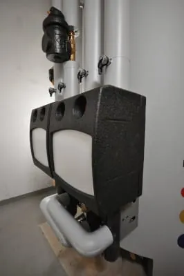 Die Pumpengruppen für zwei Heizkreise befinden sich direkt am Duolink.